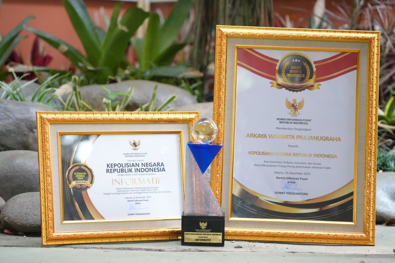 Tahun 2025 Polri Sabet Arkaya Wiwarta Prajanugraha dalam Monev KIP 